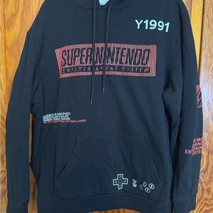 Nintendo Black and Red Graphic Hoodie